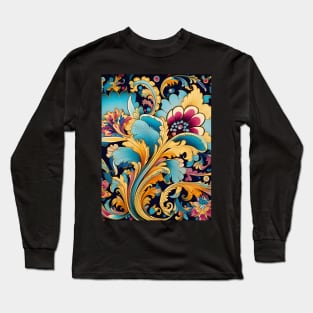 Ottoman Splendor Unveiled: Tiles, Ceramics, and Vibrant Artistry Long Sleeve T-Shirt